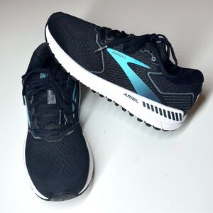 Brooks Women's Ariel '20 Athletic Running Shoes Black / White Size- 9 M